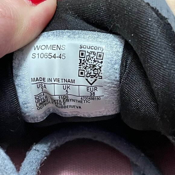 Saucony Women's Charcoal Rose Guide 14 PWRRUN Foam Sneaker Running Shoes Size 7 - Picture 3 of 12